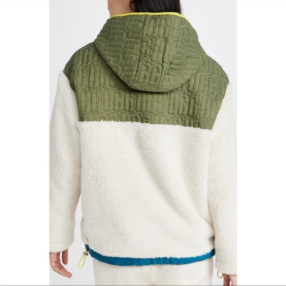 UGG IGGY SHERPA HALF ZIP PULLOVER - Picture 6 of 11